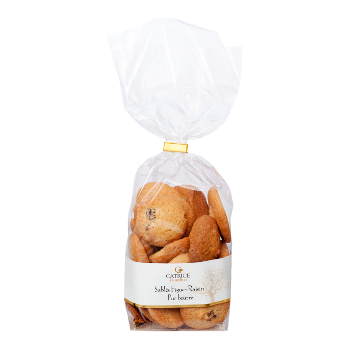 Sablés Figues et raisins 200 gr.
