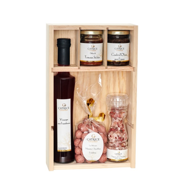 Coffret bois Pink Gourmet