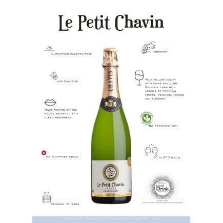Le petit Chavin Chardonnay Mousseux blanc