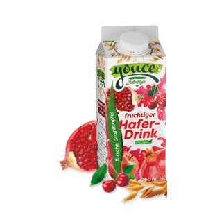 Youce Hafer Drink Kirsche-Granatapfel 6 x 0,75 lit