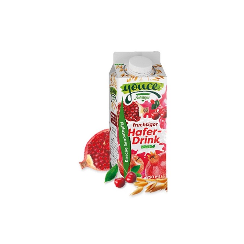 Youce Hafer Drink Kirsche-Granatapfel 6 x 0,75 lit