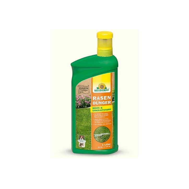 Rasendünger Moos-& Unkrautstopp 1 ltr