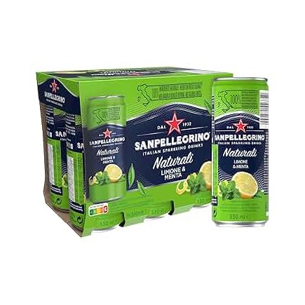 San Pellegrino Limon-Menta 4 x 6 x 0,33 lit Dosen