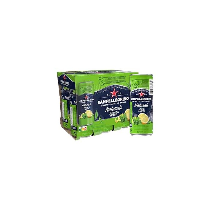 San Pellegrino Limon-Menta 4 x 6 x 0,33 lit Dosen San Pellegrino Limon-Menta 4 x 6 x 0,33 lit Dosen
