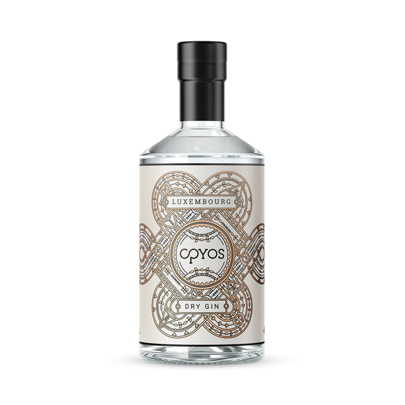 Opyos Luxembourg Dry Gin 44 % vol 0,7 lit.