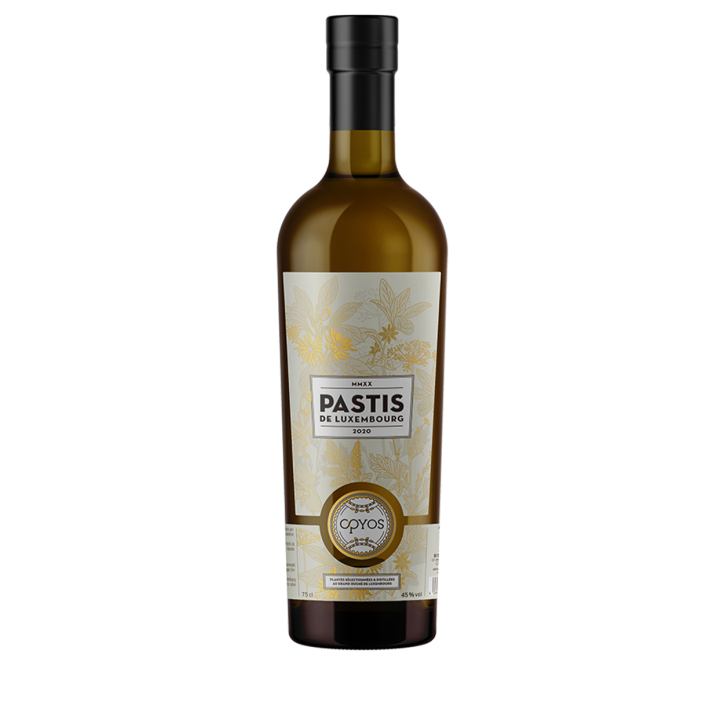 Opyos Pastis de Luxembourg 45 % vol 0,75 lit. Opyos Pastis de Luxembourg 45 % vol 0,75 lit.