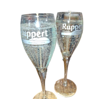 Kerze Crémant Glas