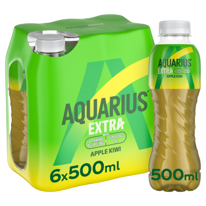 Aquarius Extra Apple-Kiwi 4 X 6 X 0.5 Lit. PET.
