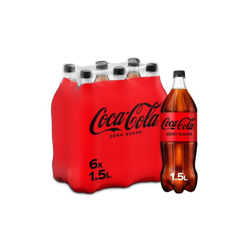 Cola Zero 6 x 1,5 Lit. PET.