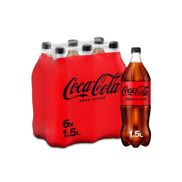 Cola Zero 6 x 1,5 Lit. PET.