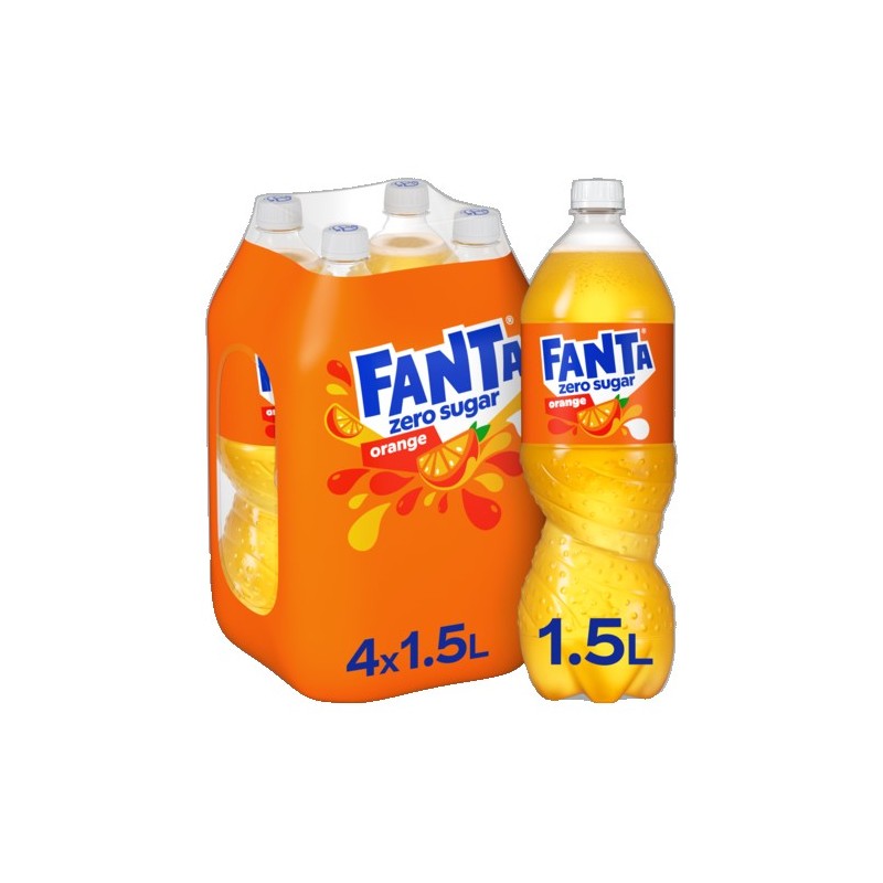 Fanta Zero 4 x 1,5 Lit. PET.