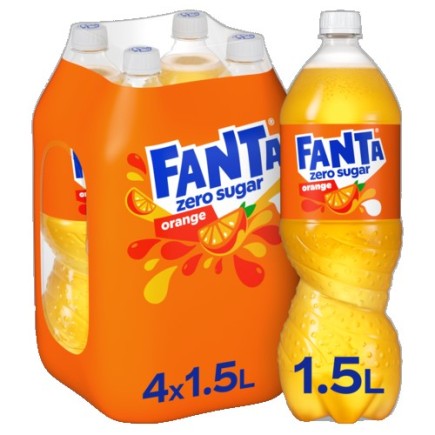 Fanta Zero 4 x 1,5 Lit. PET.
