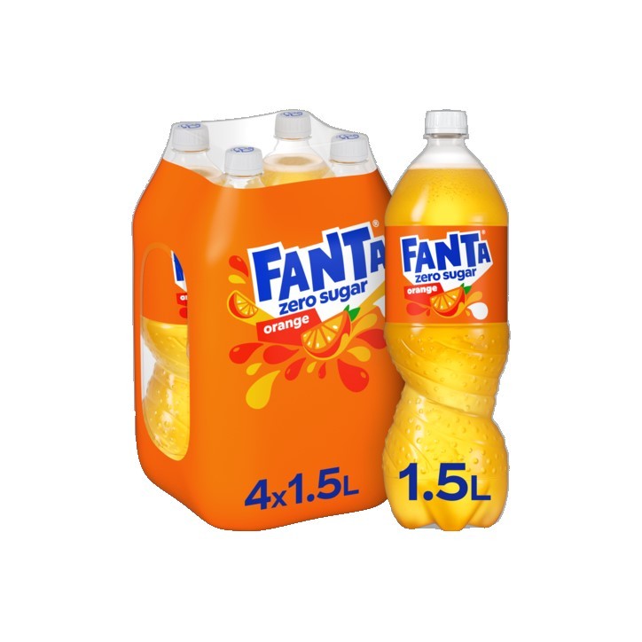 Fanta Zero 4 x 1,5 Lit. PET.
