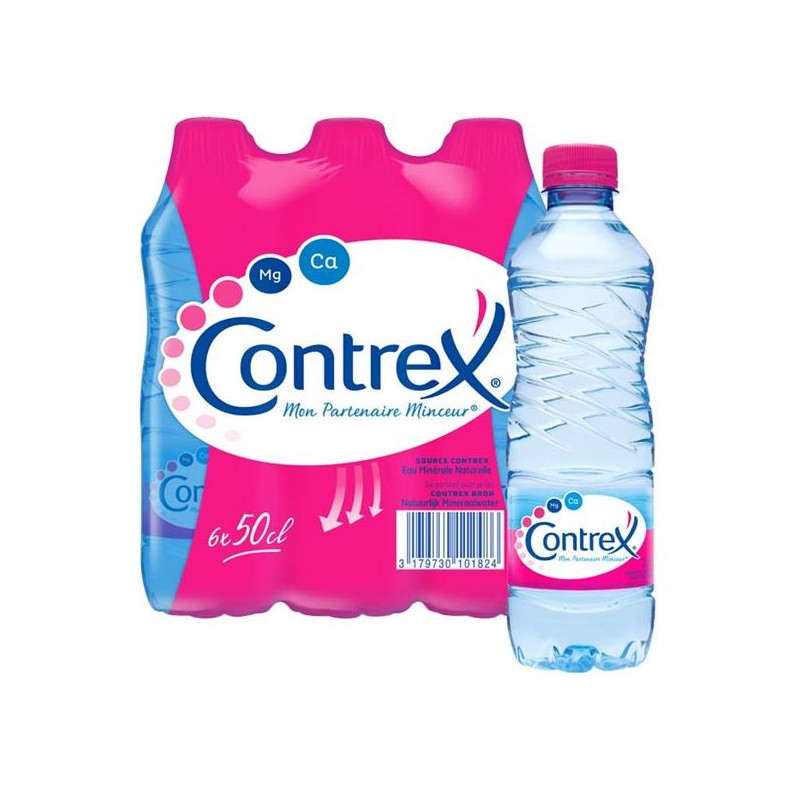 Contrex 4 x 6 x 0,50 lit. PET.