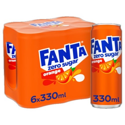 Fanta Zero 4 x 6 x 0,33 Lit. Dose