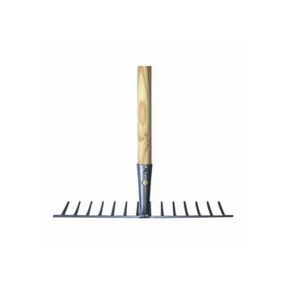 Gartenrechen 34,5 cm 14 Zinken mit Stiel 1400 mm