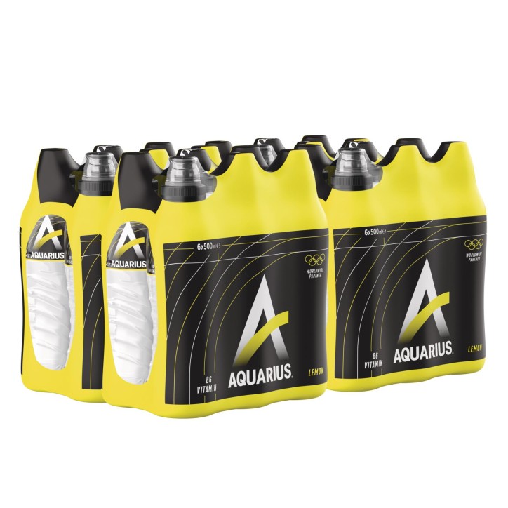 Aquarius Lemon 4 X 6 X 0.5 Lit. PET. Aquarius Lemon 4 X 6 X 0.5 Lit. PET.