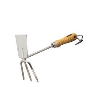 Doppelhäckchen Classicline Edelstahl mit Holzgriff