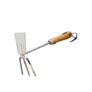 Doppelhäckchen Classicline Edelstahl mit Holzgriff