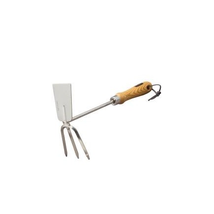 Doppelhäckchen Classicline Edelstahl mit Holzgriff