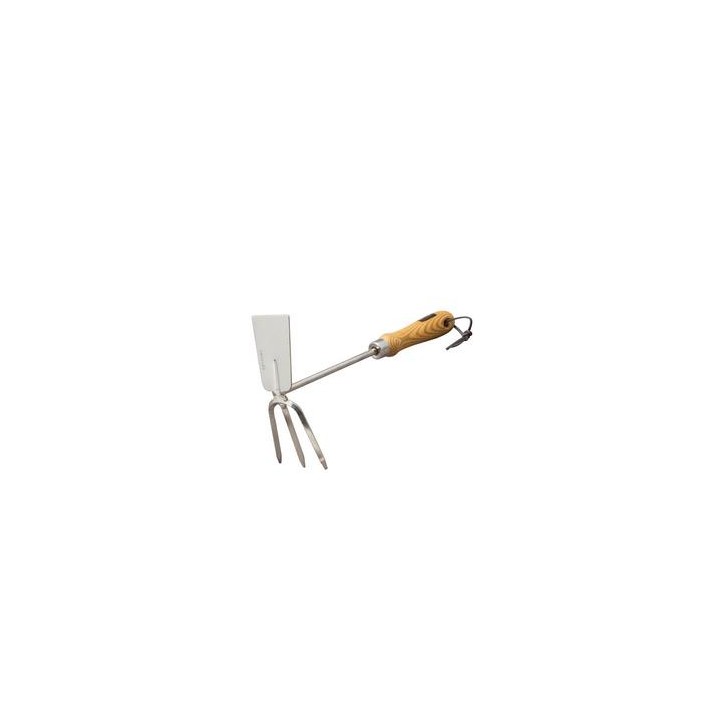 Doppelhäckchen Classicline Edelstahl mit Holzgriff