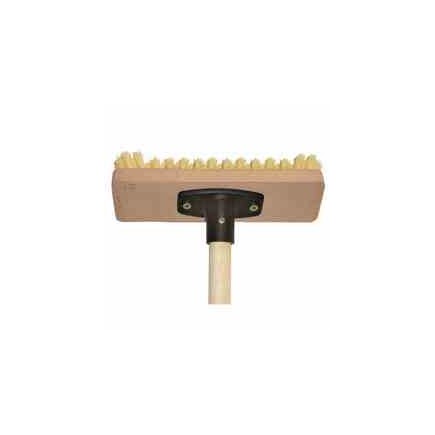 Schrubber 23 cm mit Holzstiel