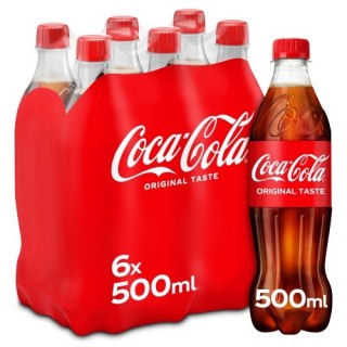 Coca Cola 4 x 6 x 0,5 Lit. PET.