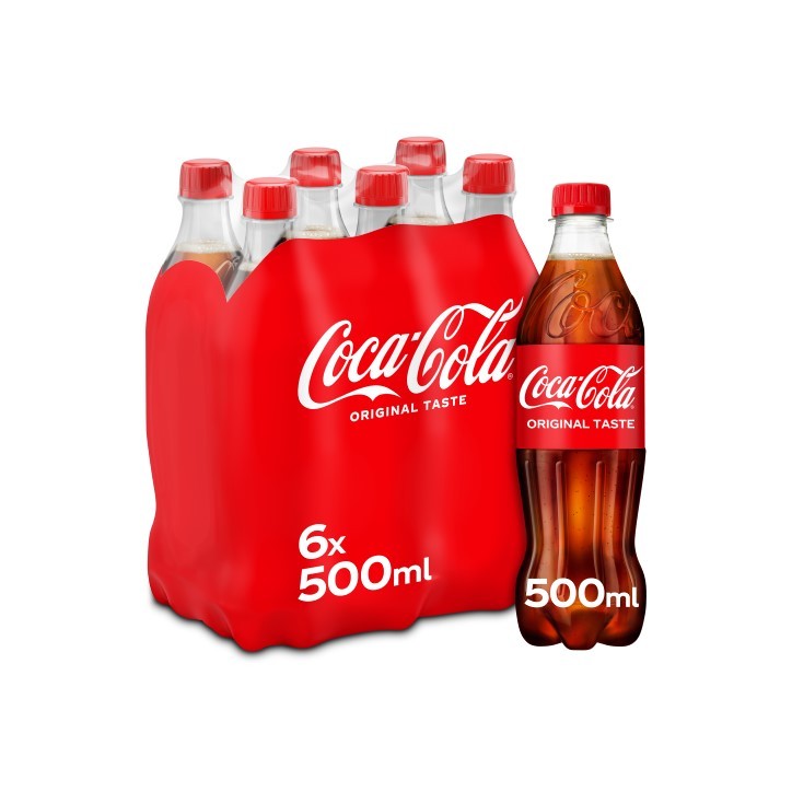 Coca Cola 4 x 6 x 0,5 Lit. PET. Coca Cola 4 x 6 x 0,5 Lit. PET.