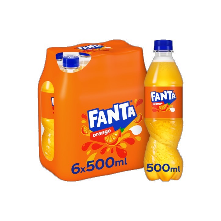 Fanta 4 x 6 x 0,5 Lit. PET. Fanta 4 x 6 x 0,5 Lit. PET.