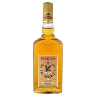Tequila 3 Sombreros Gold 38% 0,70 Lit.