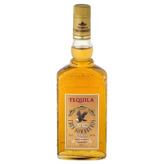 Tequila 3 Sombreros Gold 38% 0,70 Lit.