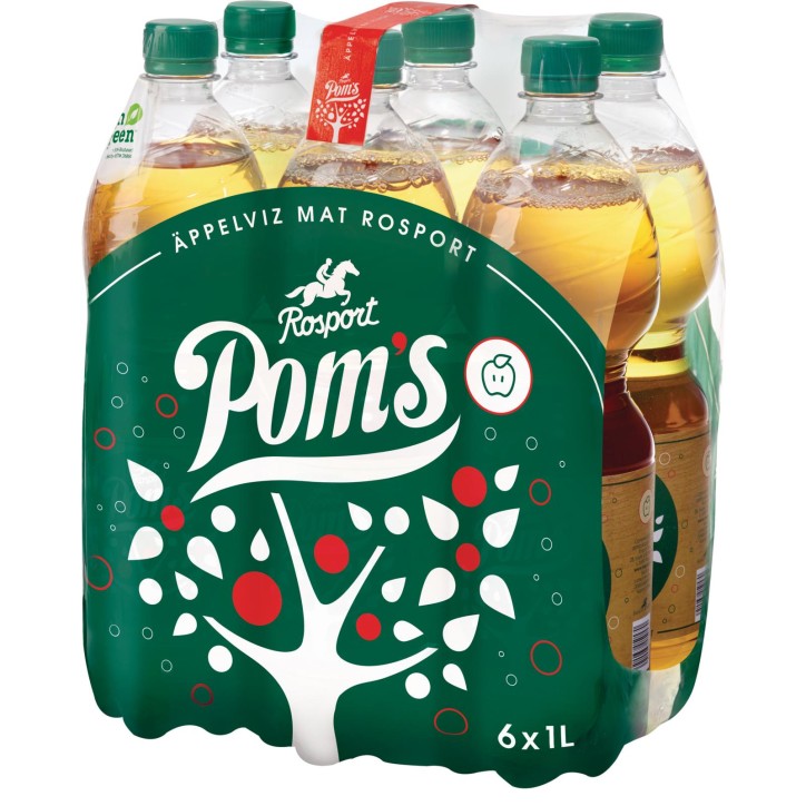 Rosport Pom's Apfelschorle 6 x 1 Lit. PET