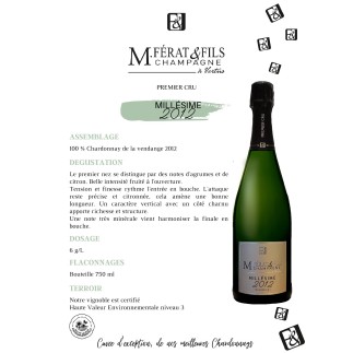 Champagne Brut Millésime 2012