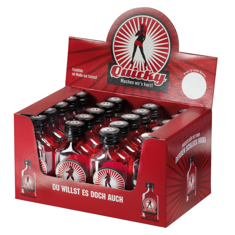 Quicky Fruchtlikör 20 % 20 x 0,02 Lit.